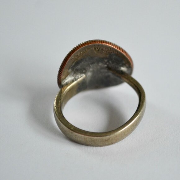 1974 US Dime Back Ring Vintage Size 4.5 - Picture 3 of 5